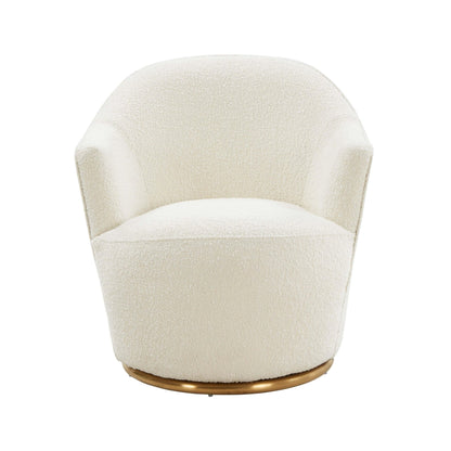 Skyla Boucle Swivel Chair - Skandi London
