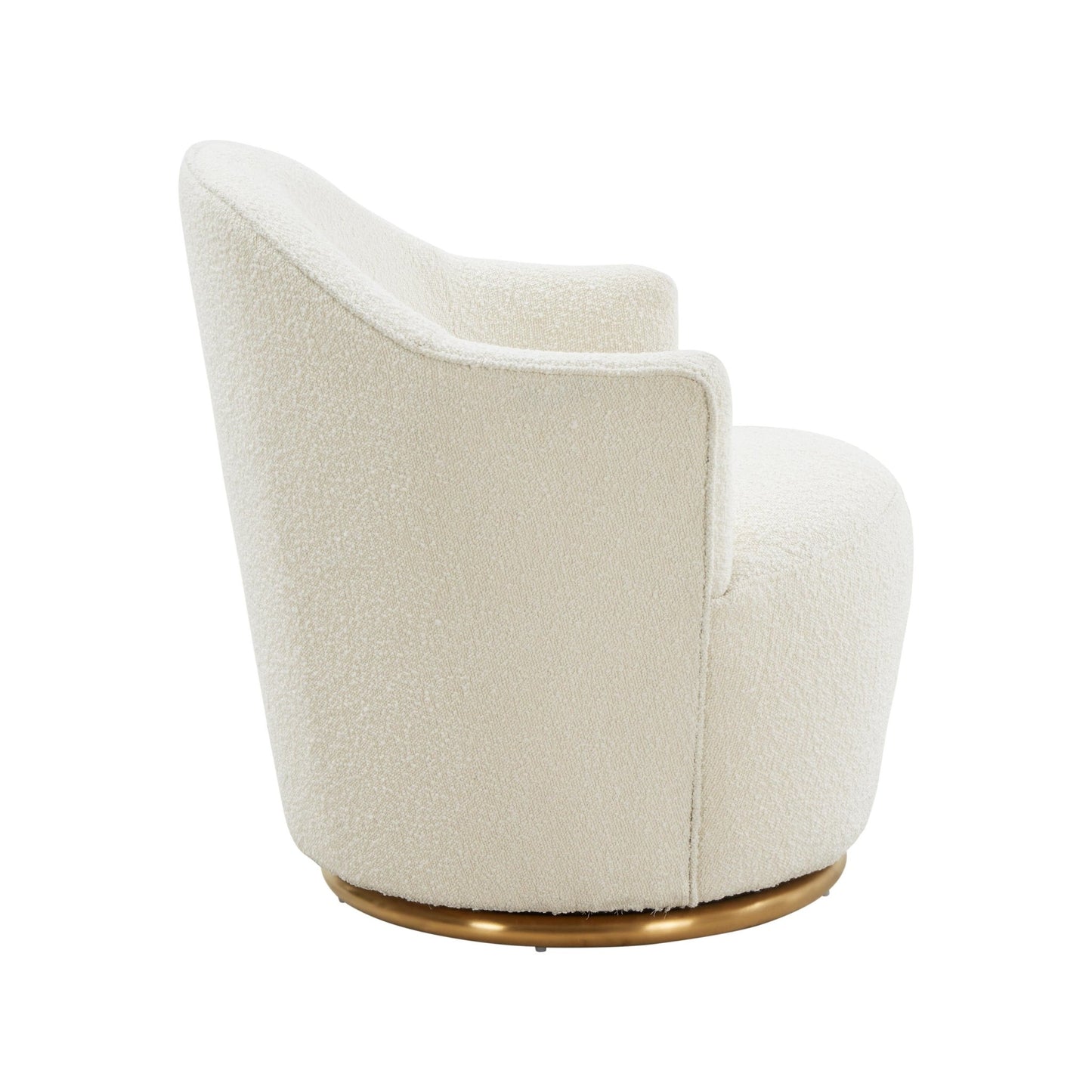 Skyla Boucle Swivel Chair - Skandi London