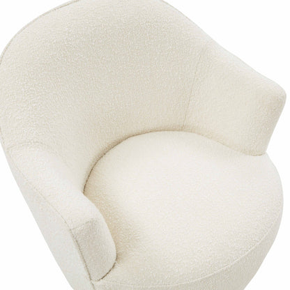 Skyla Boucle Swivel Chair - Skandi London