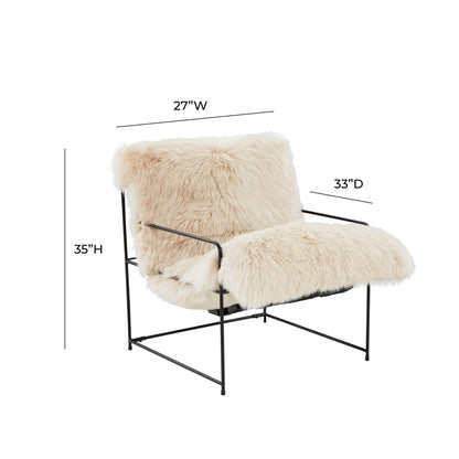 Kimi Natural Genuine Sheepskin Chair - Skandi London