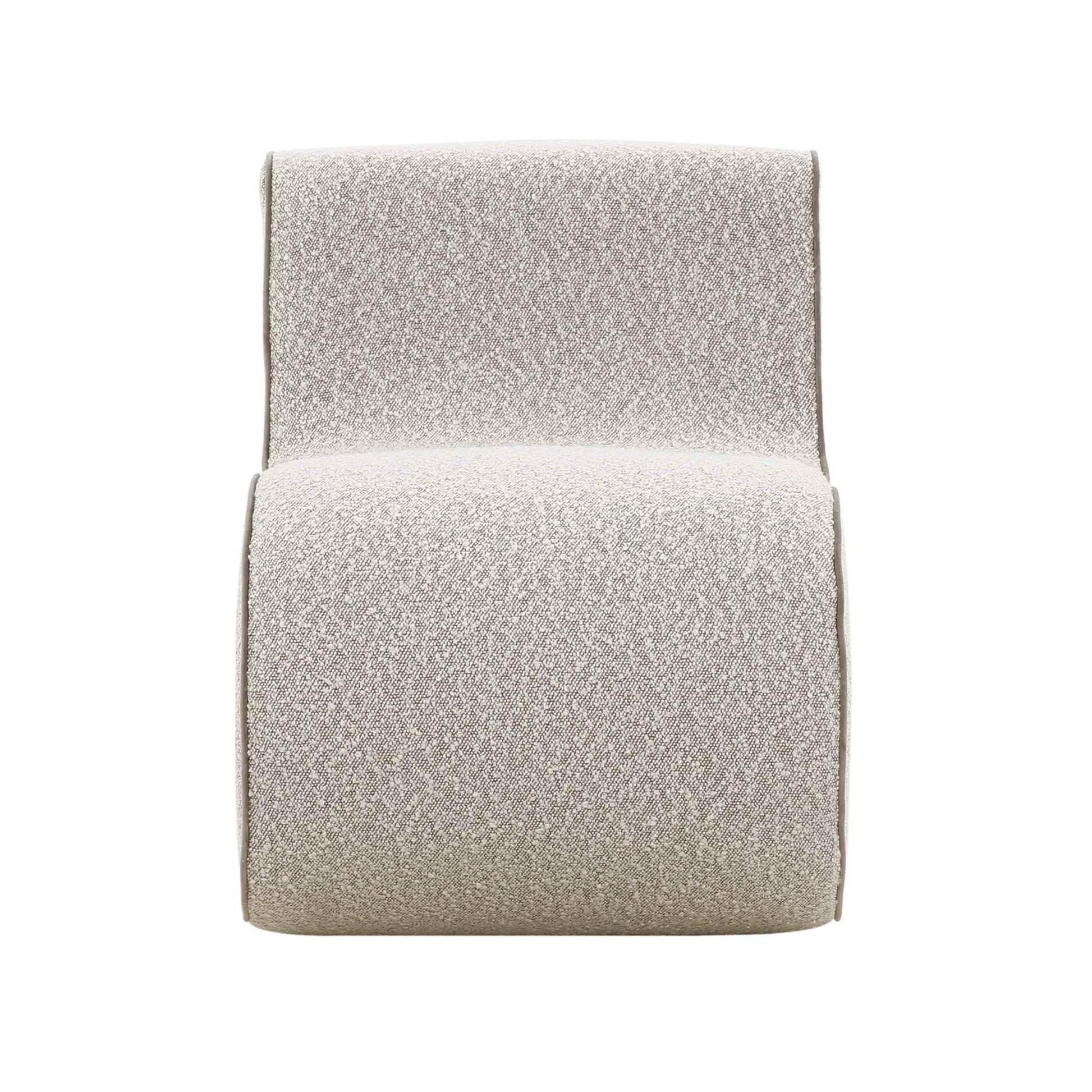 Senna Speckled Grey Boucle Accent Chair - Skandi London