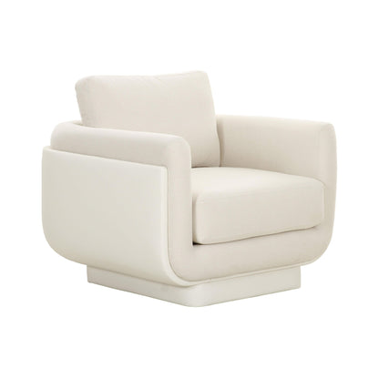 Rhonnie Cream Monotone Armchair - Skandi London