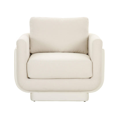 Rhonnie Cream Monotone Armchair - Skandi London