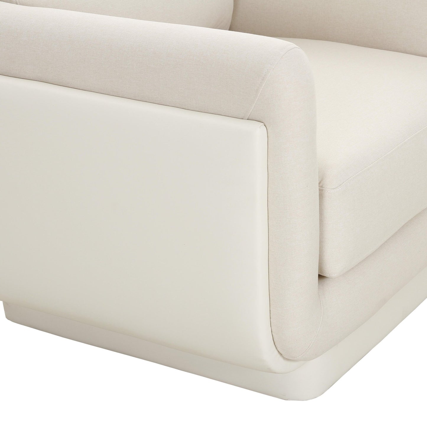 Rhonnie Cream Monotone Armchair - Skandi London