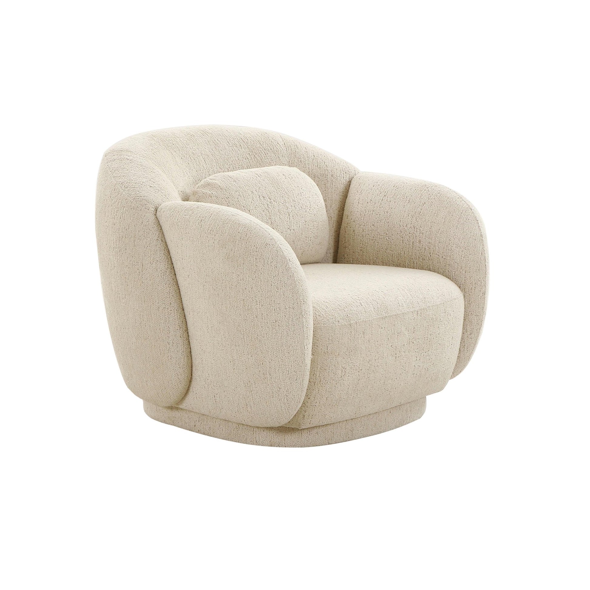 Misty Cream Boucle Accent Chair - Skandi London