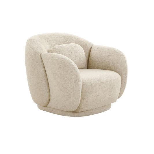 Misty Cream Boucle Accent Chair - Skandi London