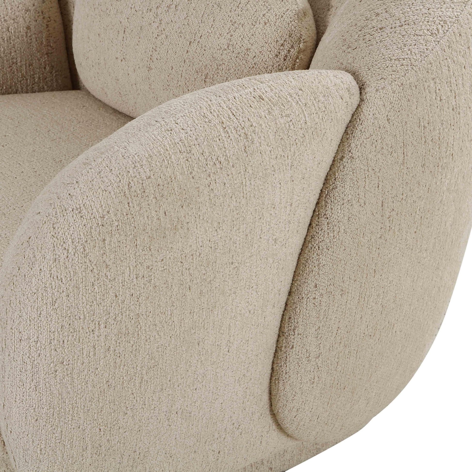 Misty Cream Boucle Accent Chair - Skandi London