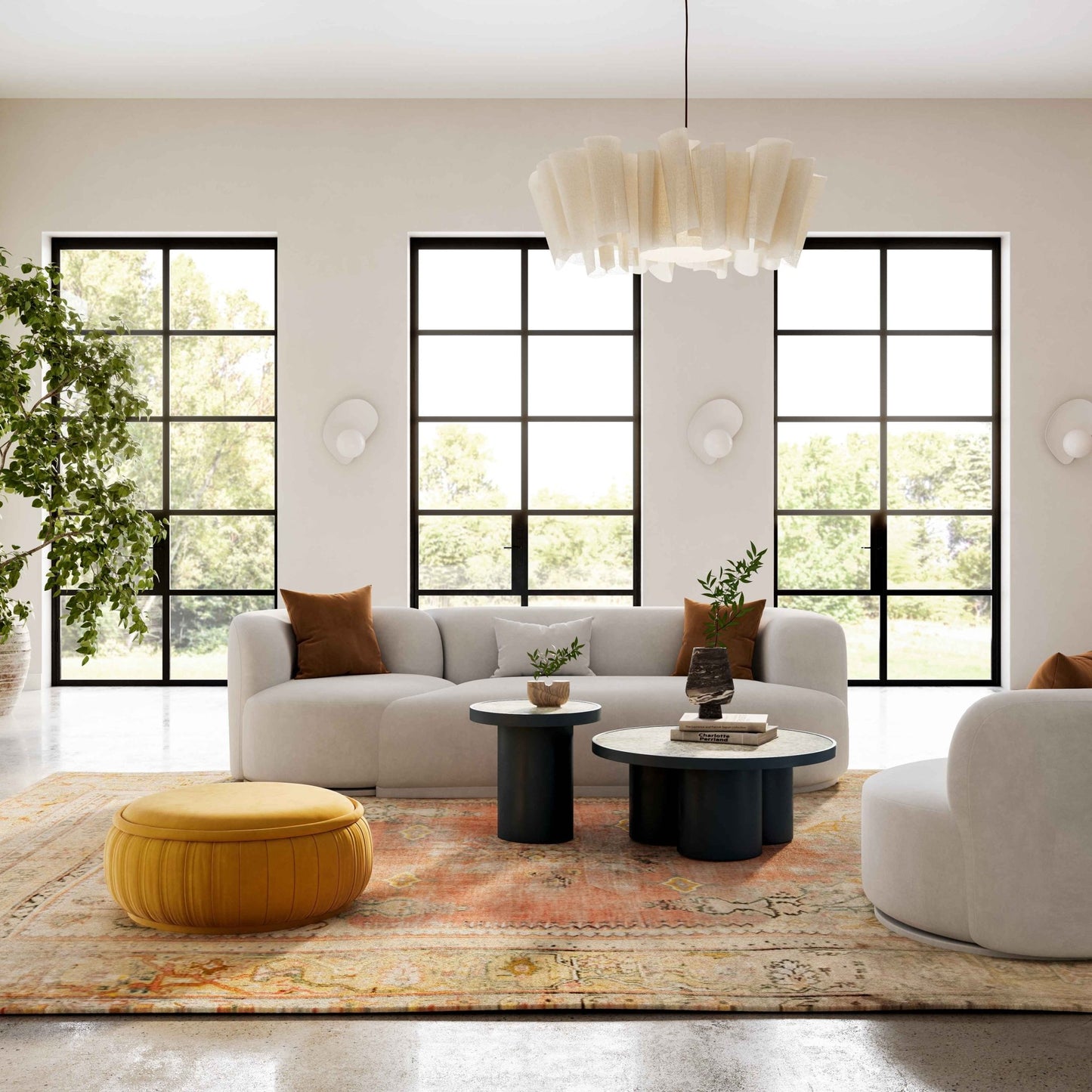 Fickle Grey Velvet Swivel Chair - Skandi London