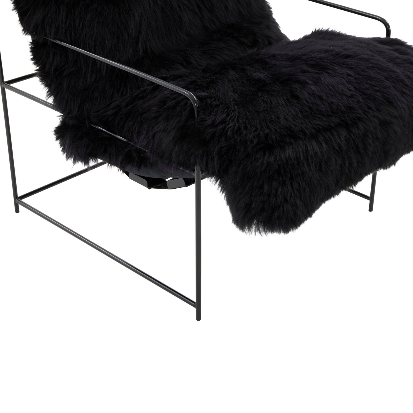 Kimi Black Genuine Sheepskin Chair - Skandi London