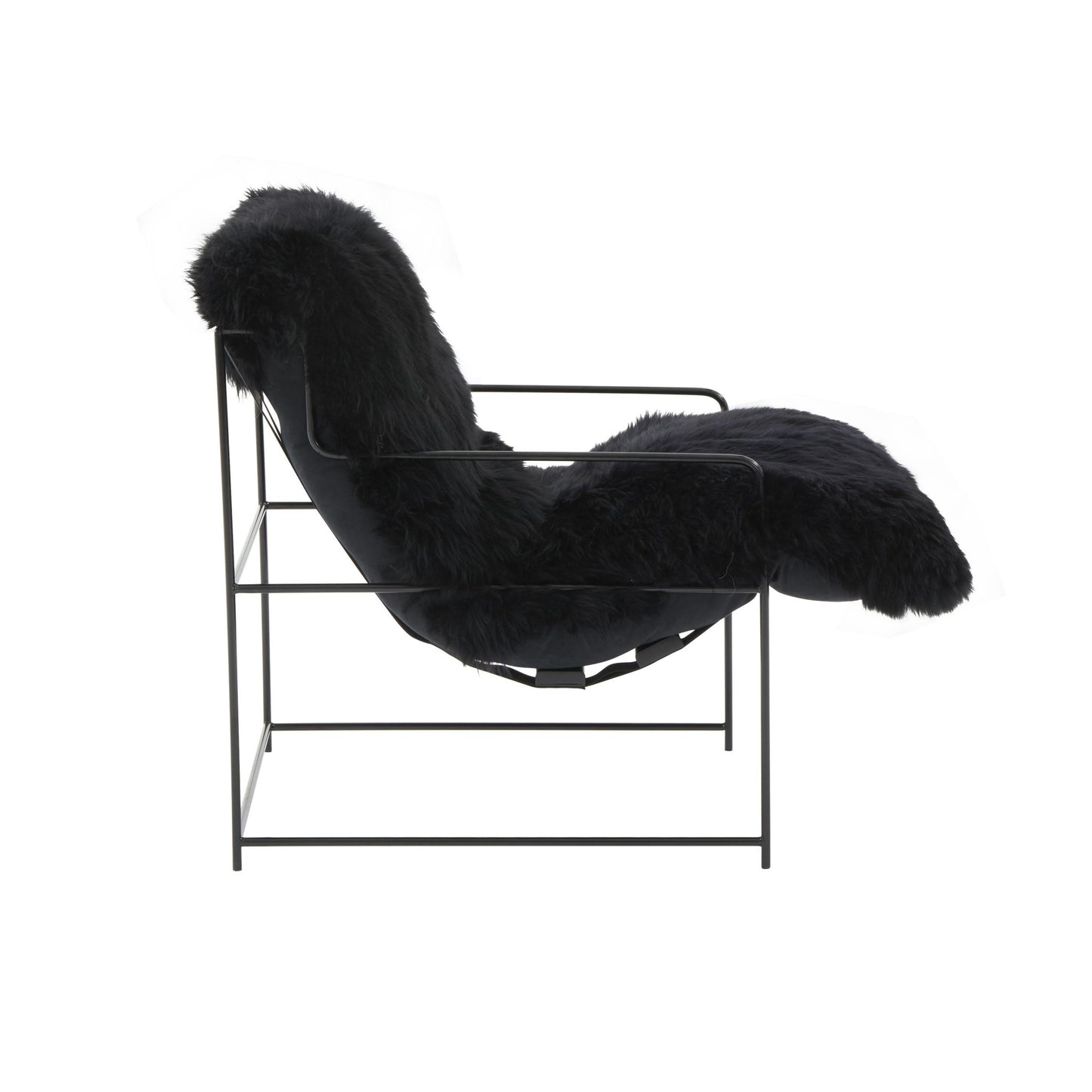 Kimi Black Genuine Sheepskin Chair - Skandi London