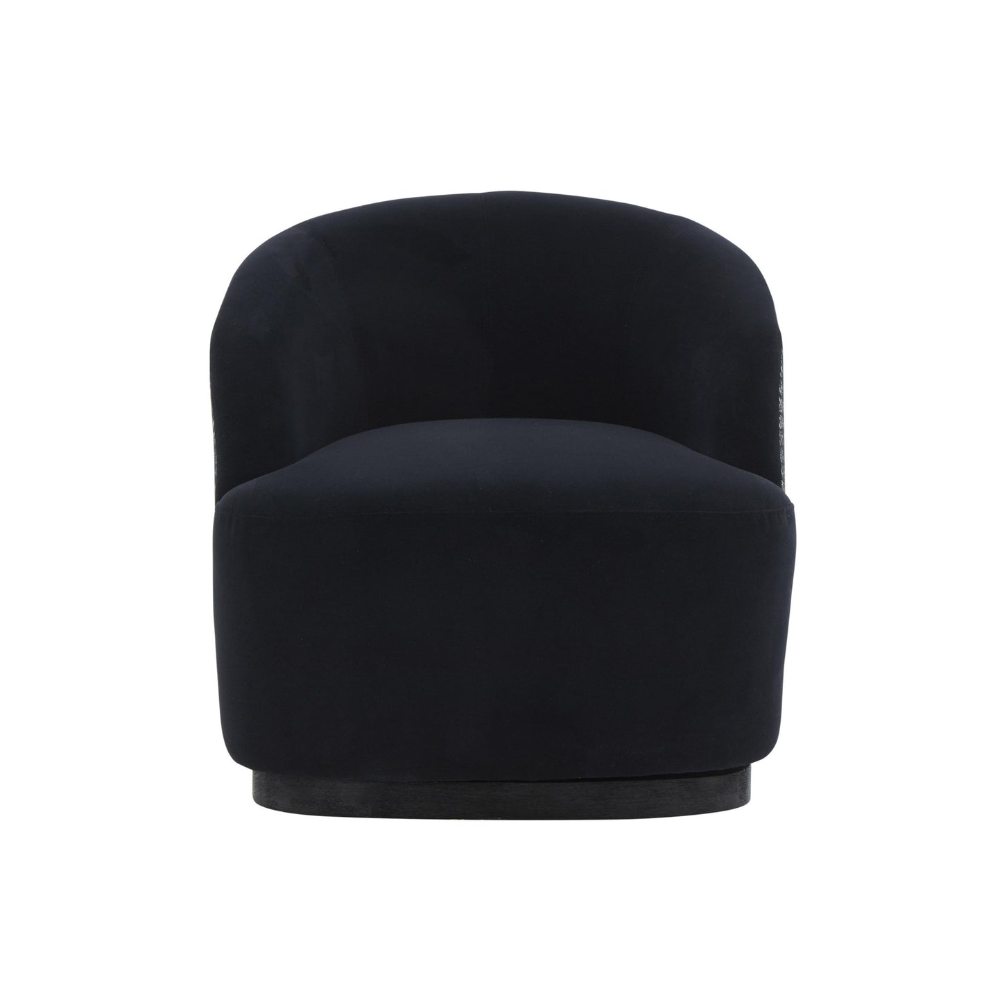 Reese Black Velvet Swivel Chair - Skandi London