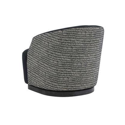 Reese Black Velvet Swivel Chair - Skandi London