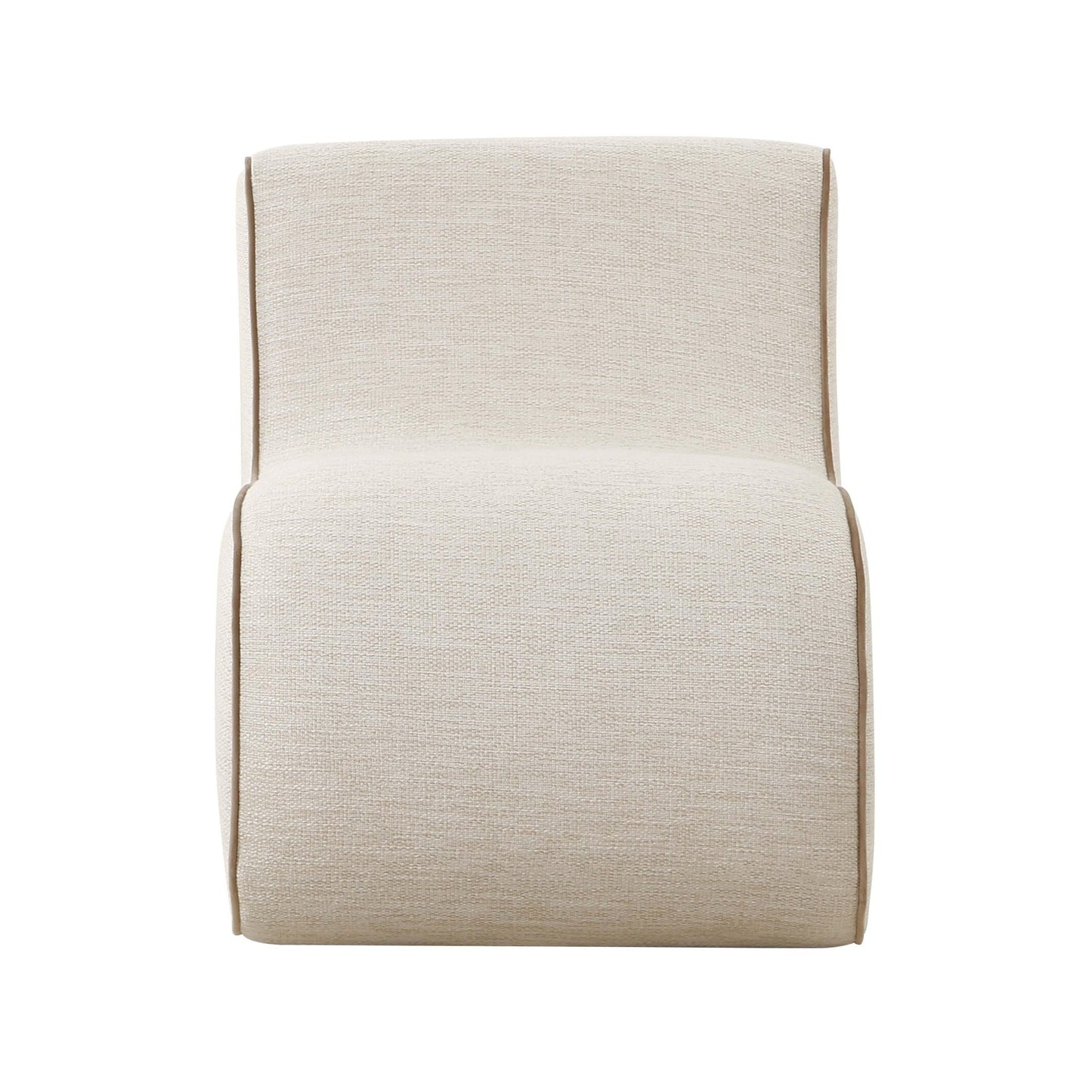 Senna Cream Basketweave Accent Chair - Skandi London