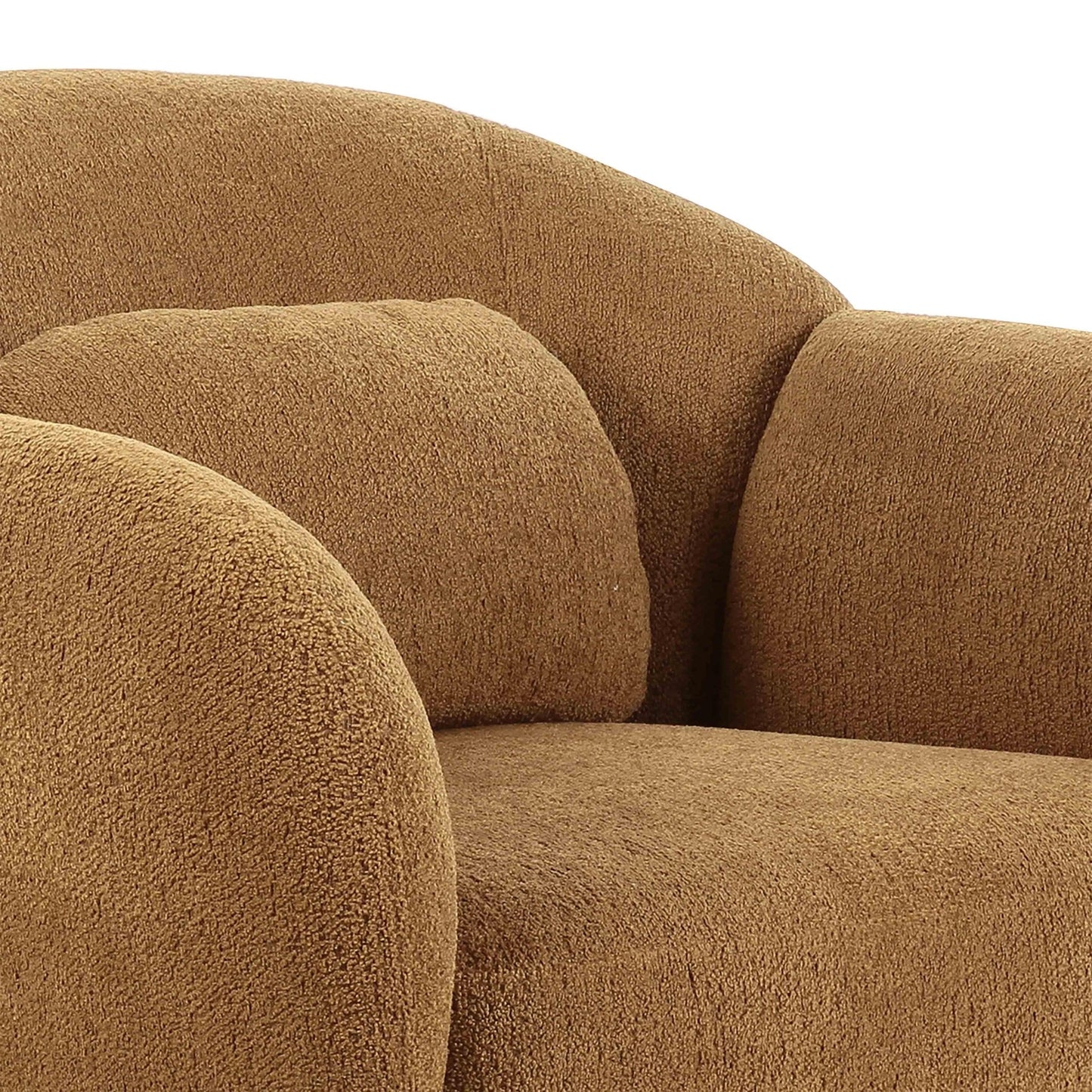Misty Brown Boucle Accent Chair - Skandi London