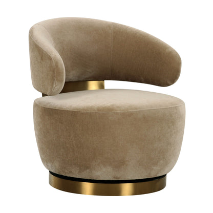 Austin Oat Recycled Fabric Swivel Chair - Skandi London