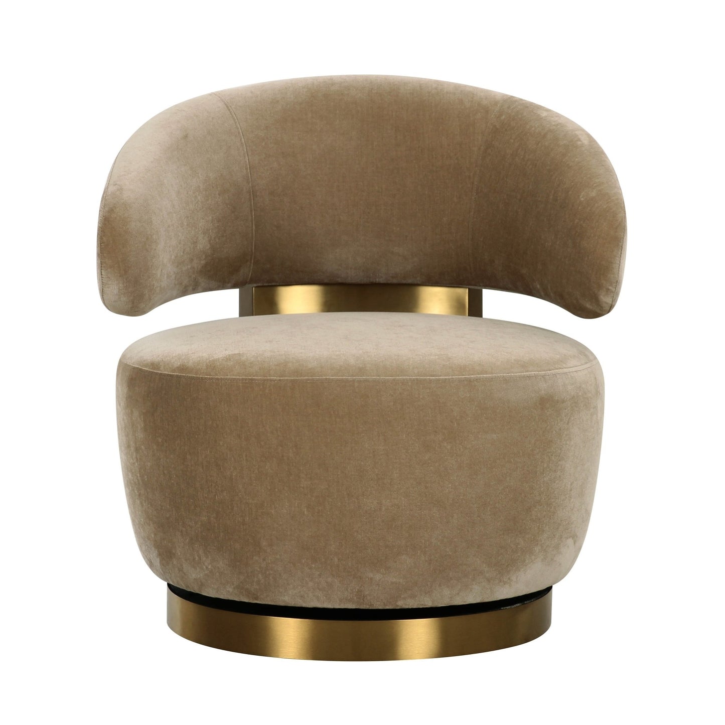 Austin Oat Recycled Fabric Swivel Chair - Skandi London