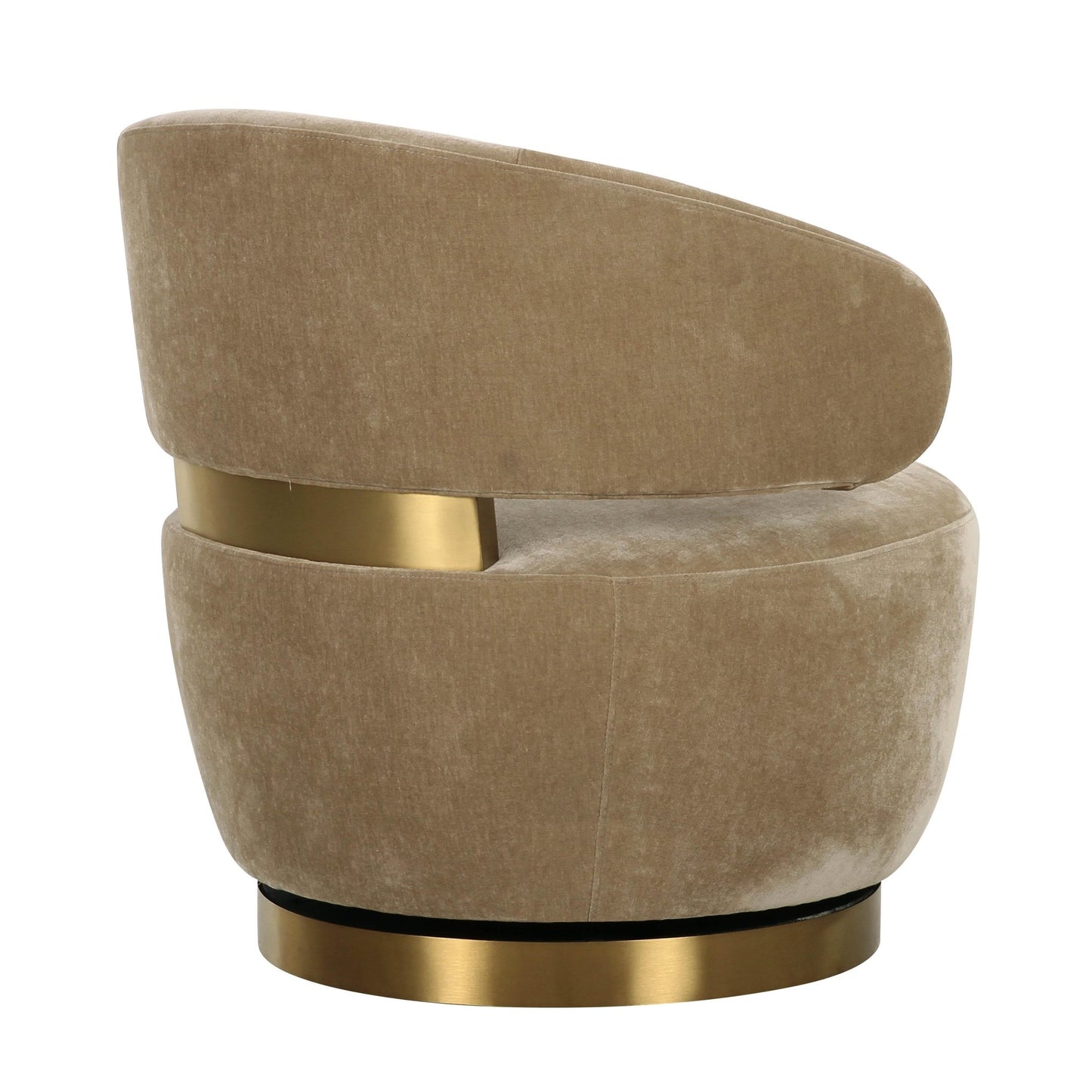 Austin Oat Recycled Fabric Swivel Chair - Skandi London
