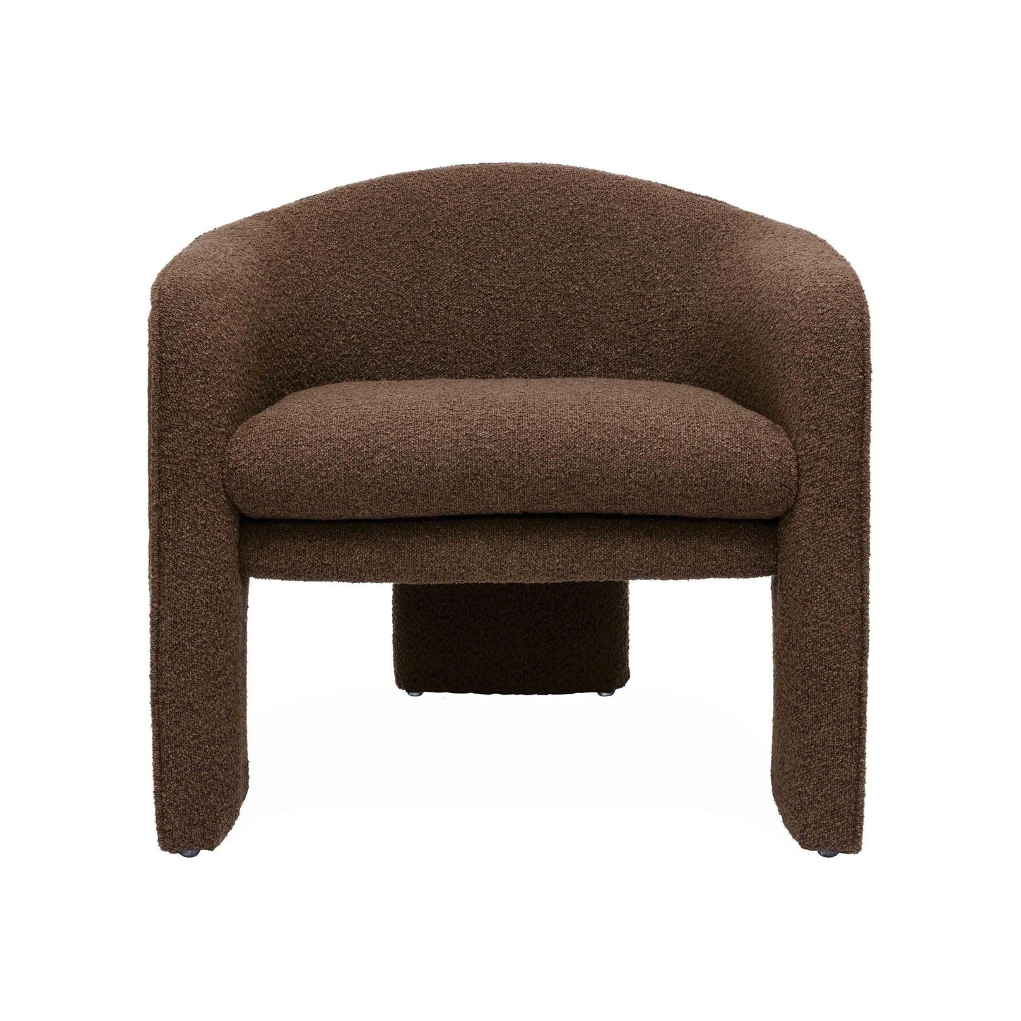 Marla Chocolate Brown Boucle Accent Chair - Skandi London