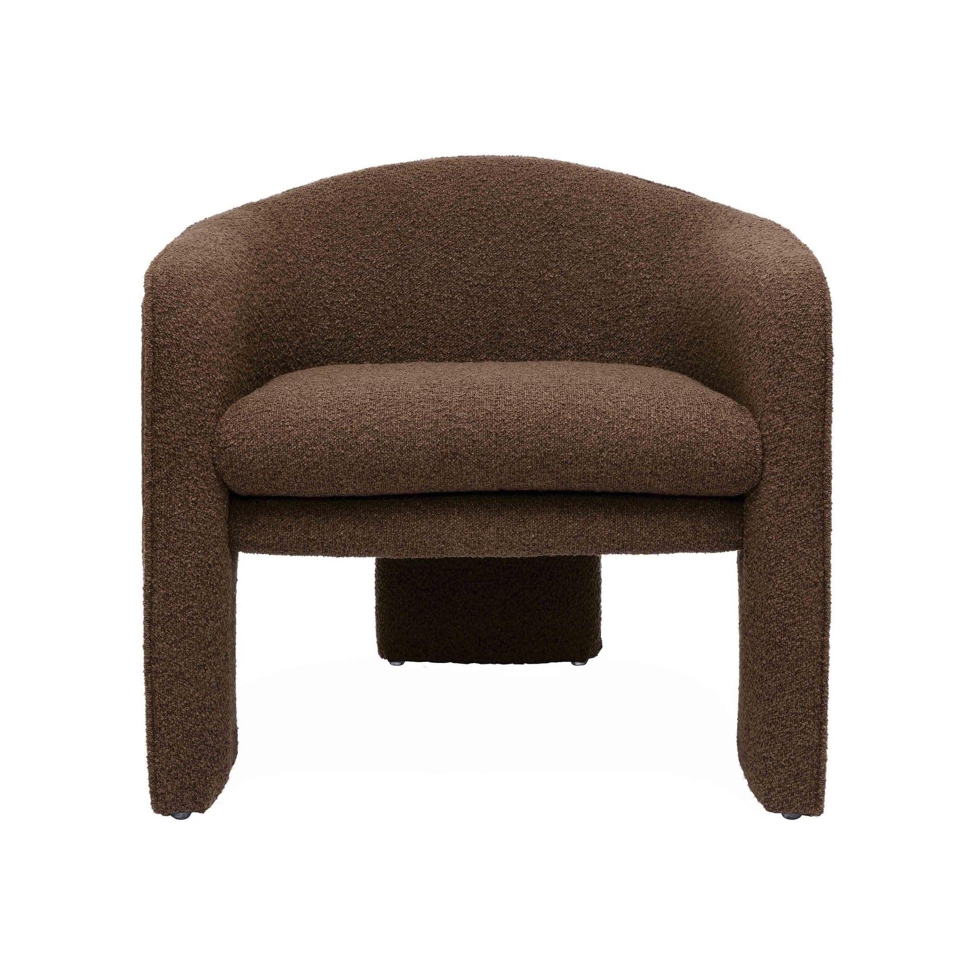 Marla Chocolate Brown Boucle Accent Chair - Skandi London