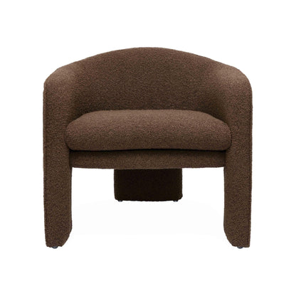 Marla Chocolate Brown Boucle Accent Chair - Skandi London