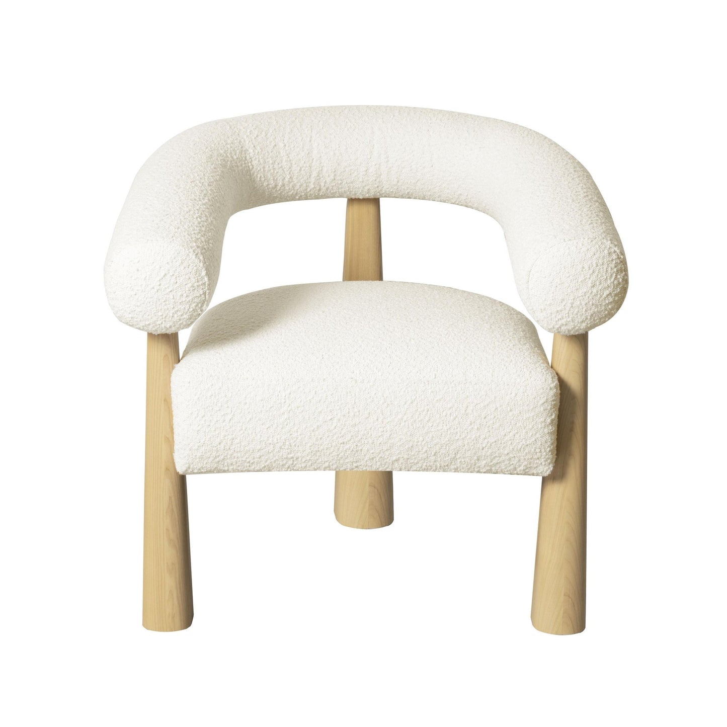 Spara Cream Boucle Accent Chair - Skandi London
