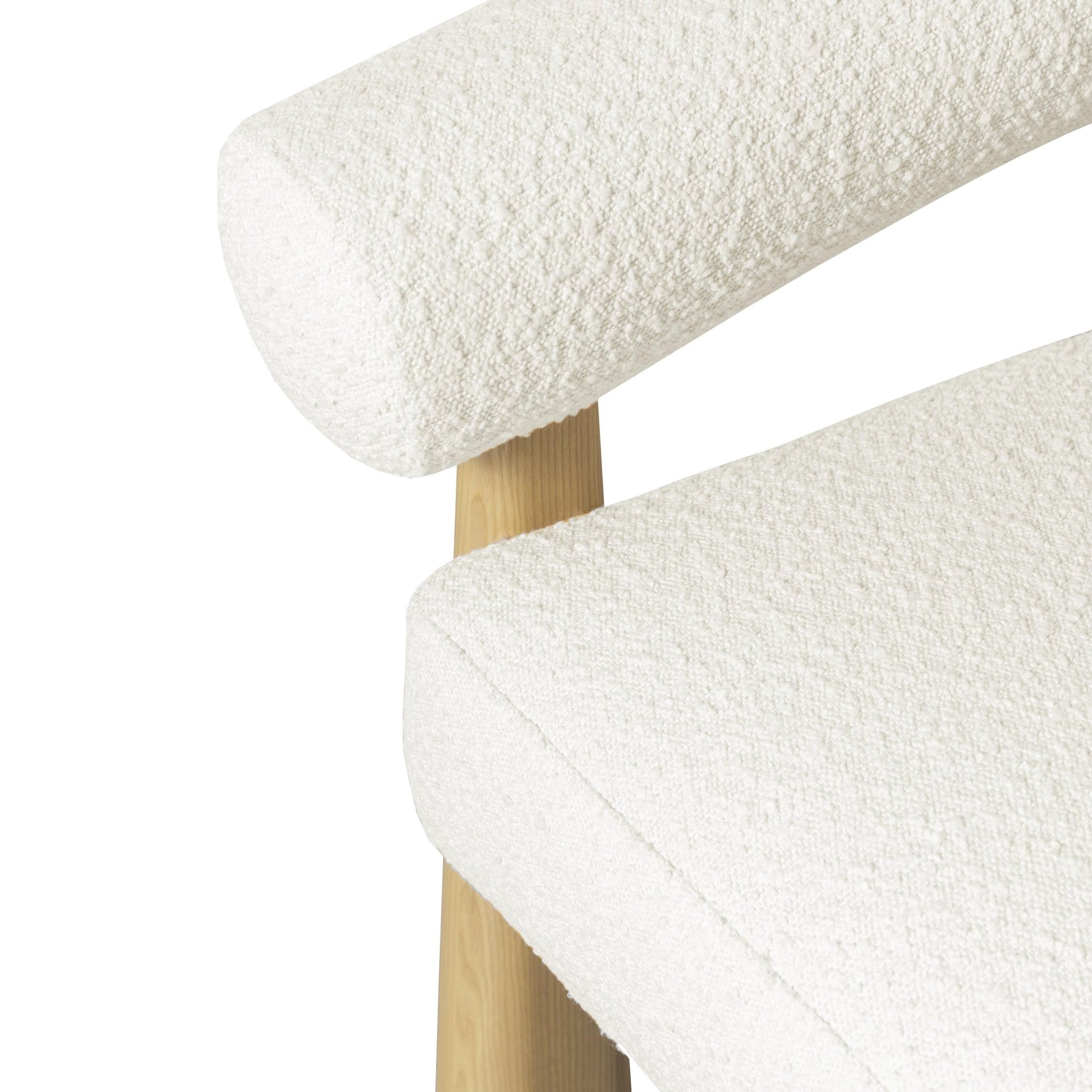 Spara Cream Boucle Accent Chair - Skandi London