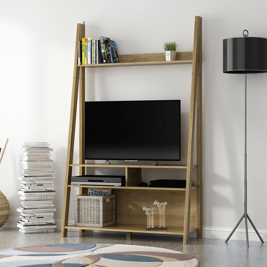 Soho Nordic Ladder Tv Unit Oak - Skandi London