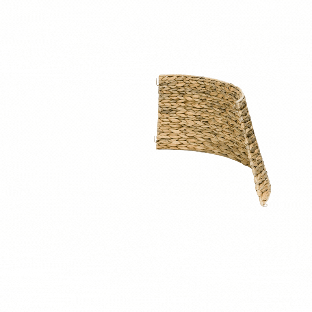 Hellis Water Hyacinth Foldable Round Tree Skirt Medium - Medium