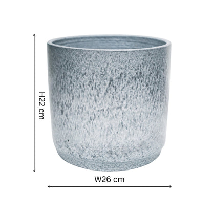 Wesley Marble Blue Planter H22cm D26cm - Skandi London