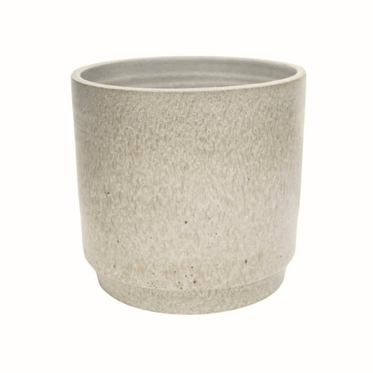 Wesley Marble Cream Planter H22cm D26cm - Skandi London