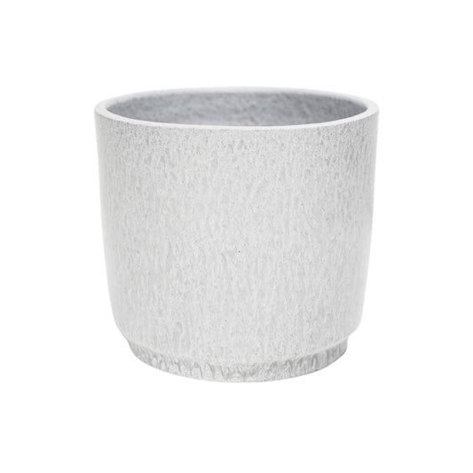 Wesley Marble White Planter H22cm D26cm - Skandi London