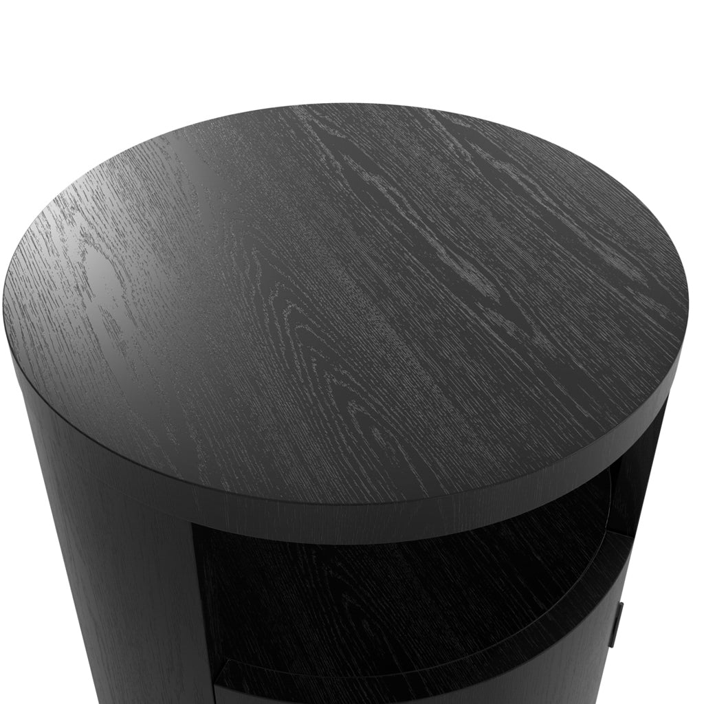 Nova Black Bedside Cabinet - Skandi London