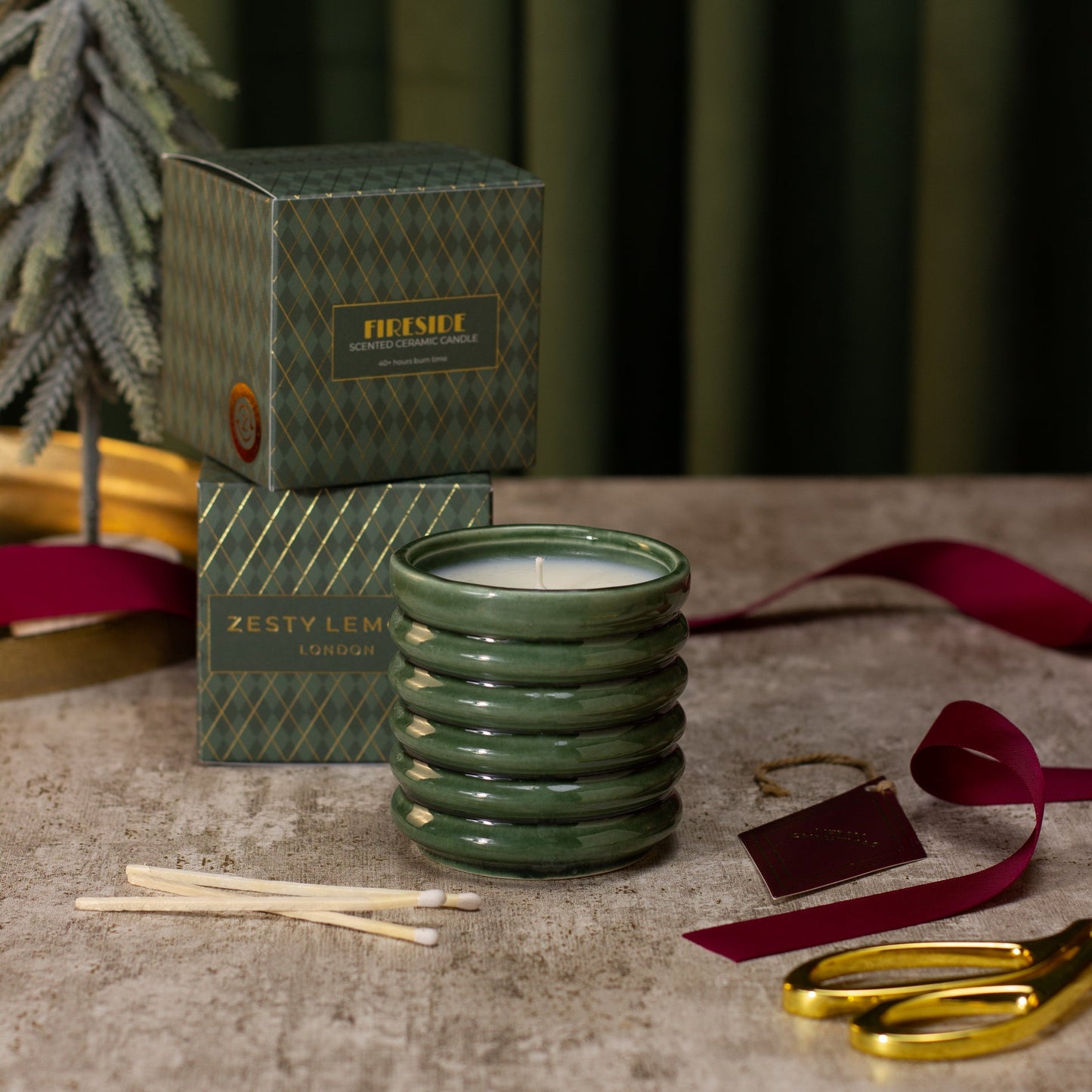 Olive Fireside Candle - Fireside