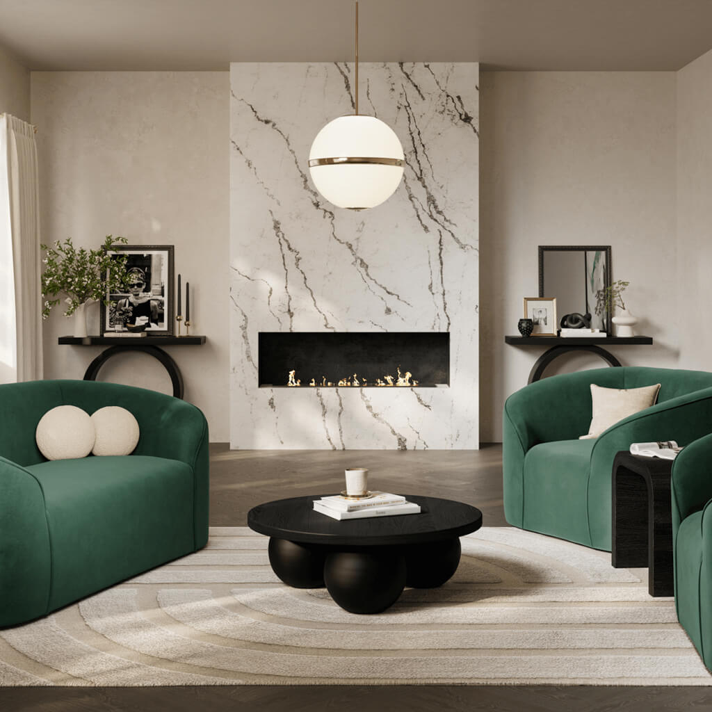 Nova Forest Green Chair - Skandi London