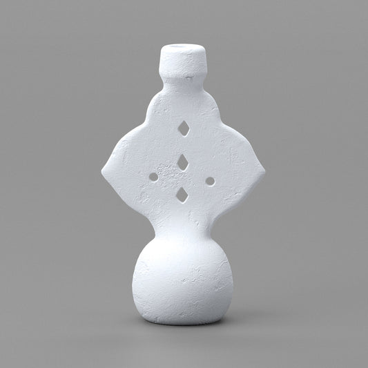 Boho Mediterranean White Terracotta Candle Holder - Skandi London