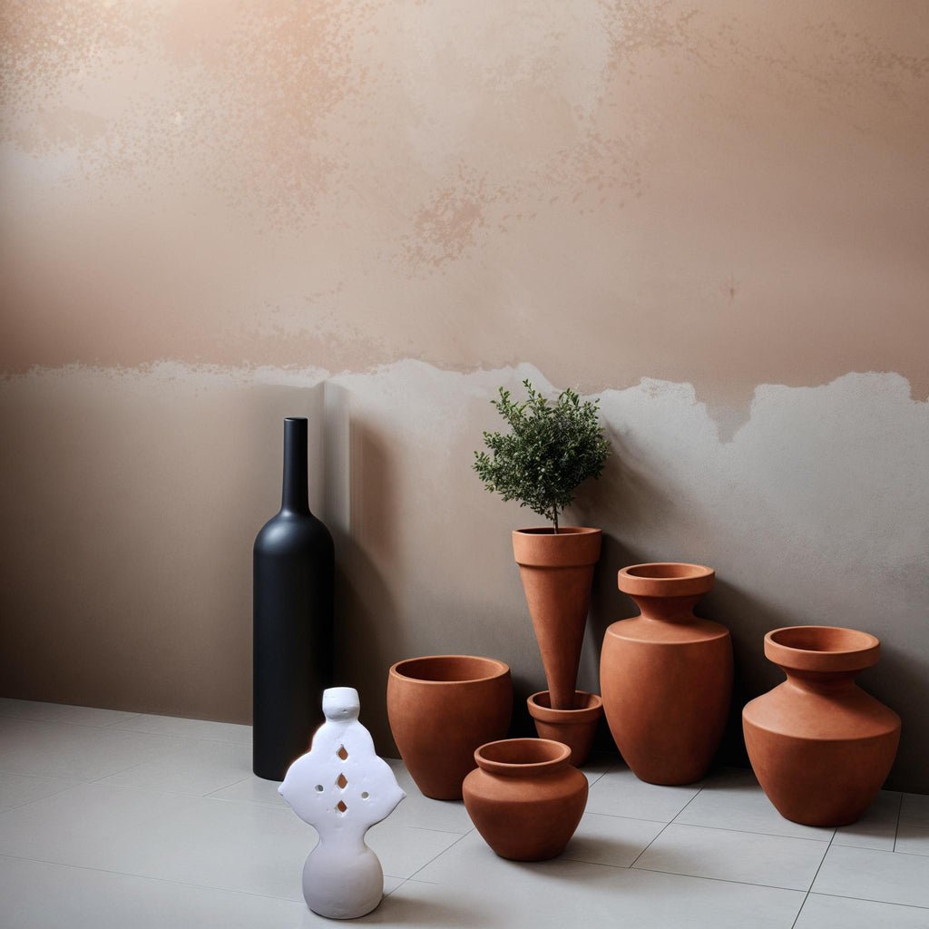 Boho Mediterranean White Terracotta Candle Holder - Skandi London