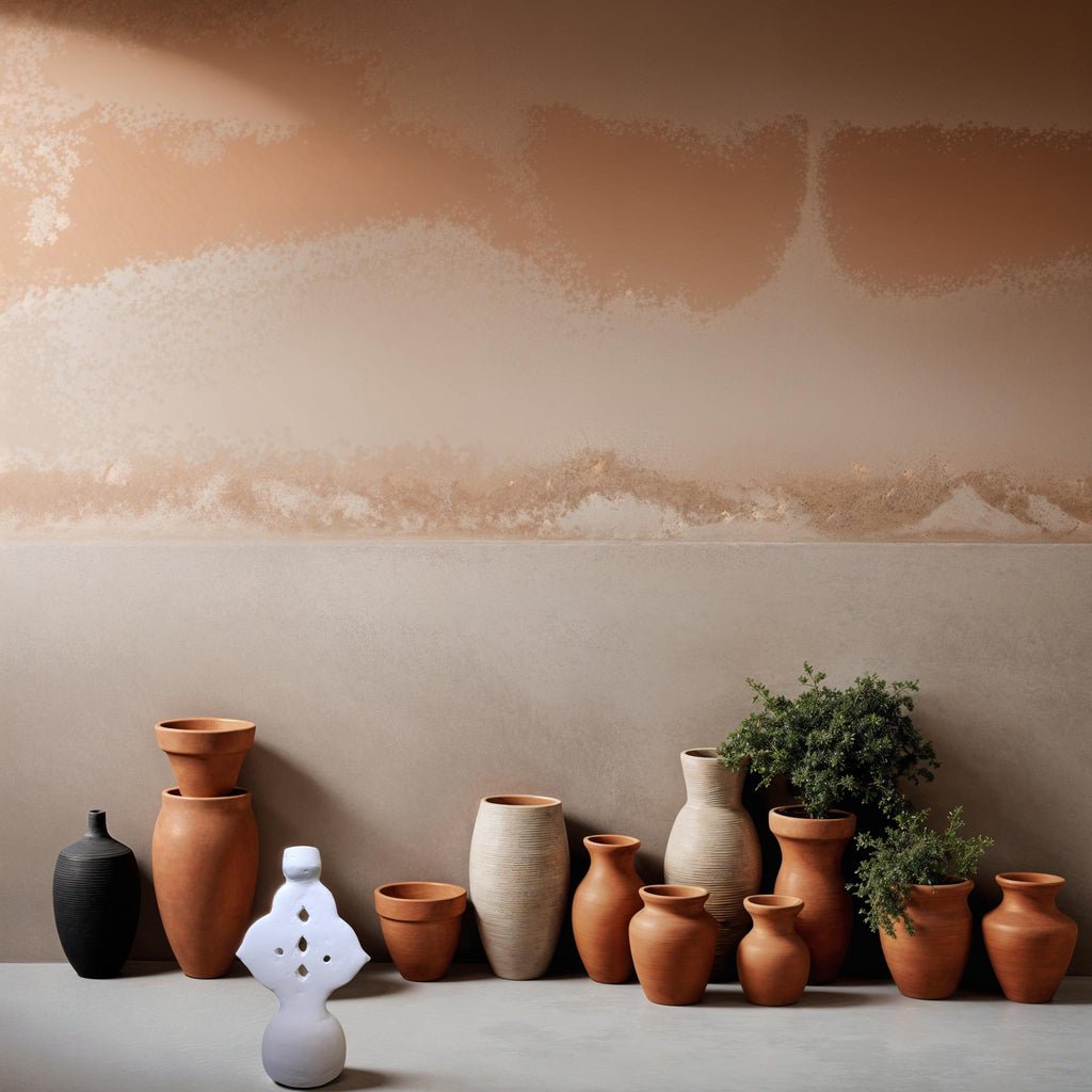 Boho Mediterranean White Terracotta Candle Holder - Skandi London