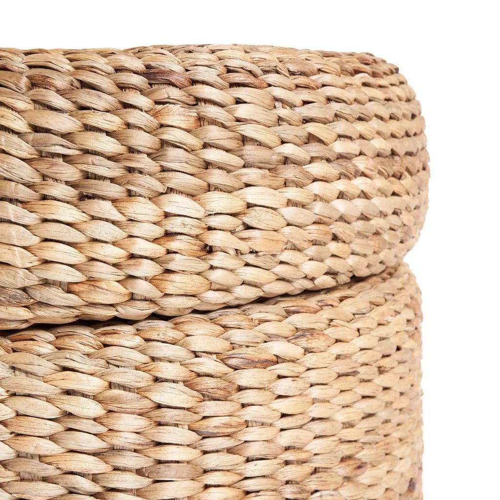 The Circle Storage Ottoman - Natural - Skandi London