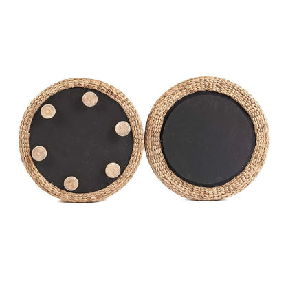 The Circle Storage Ottoman - Natural - Skandi London