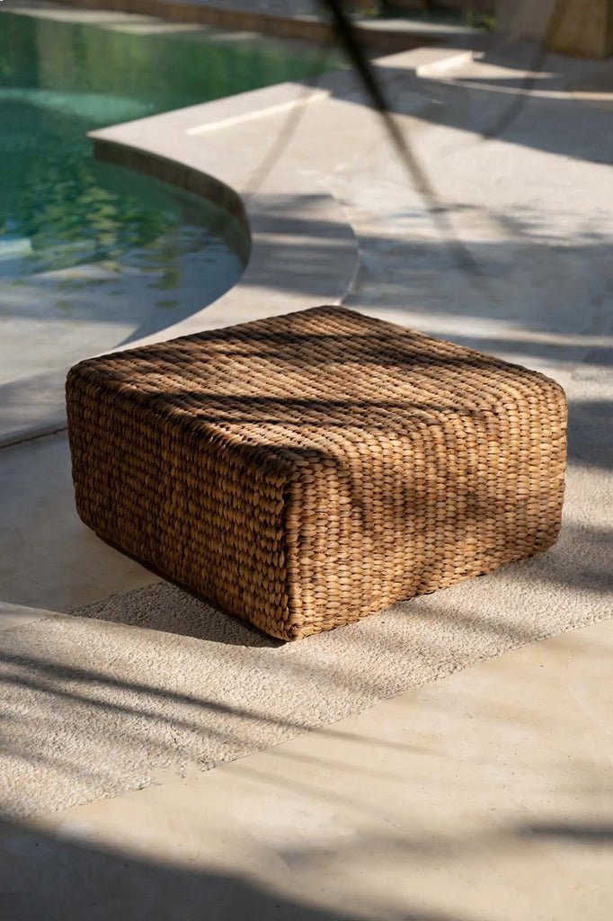 The Hyacinth Pouffe Square - Natural - Medium - Skandi London