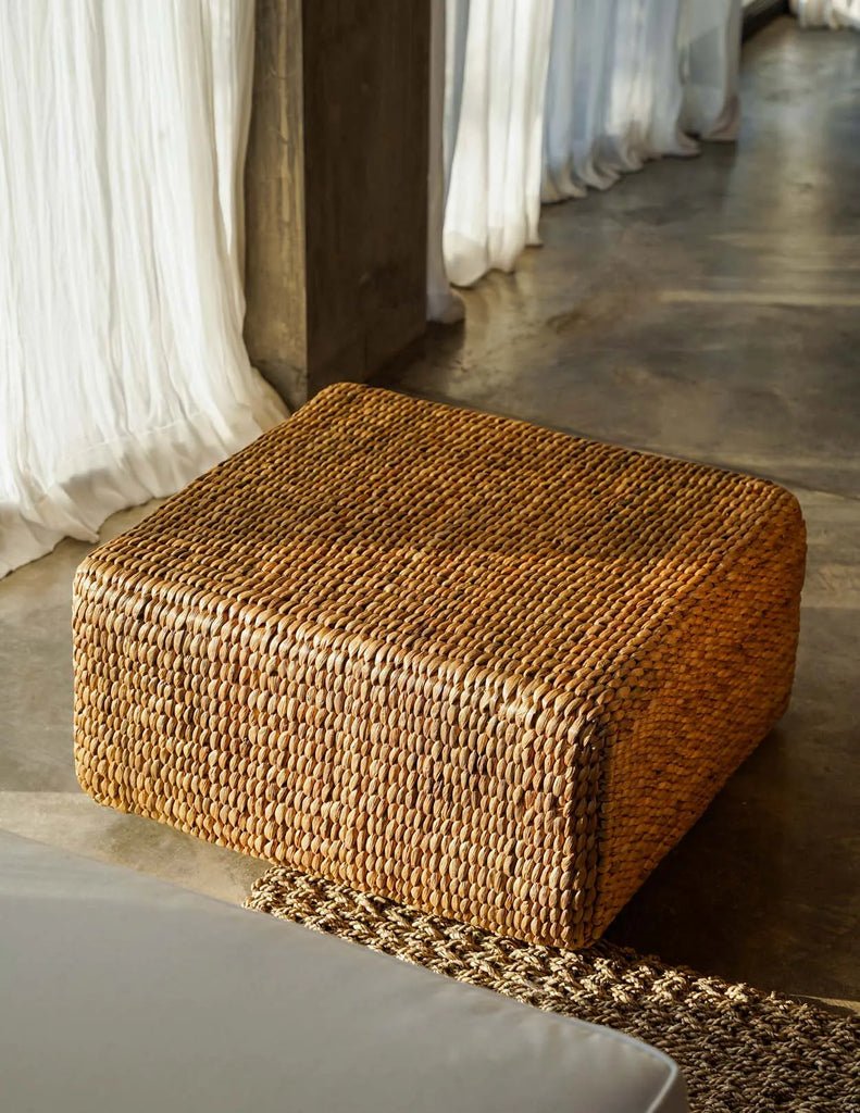 The Hyacinth Pouffe Square - Natural - Medium - Skandi London