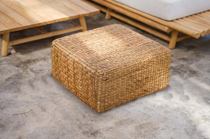 The Hyacinth Pouffe Square - Natural - Medium - Skandi London