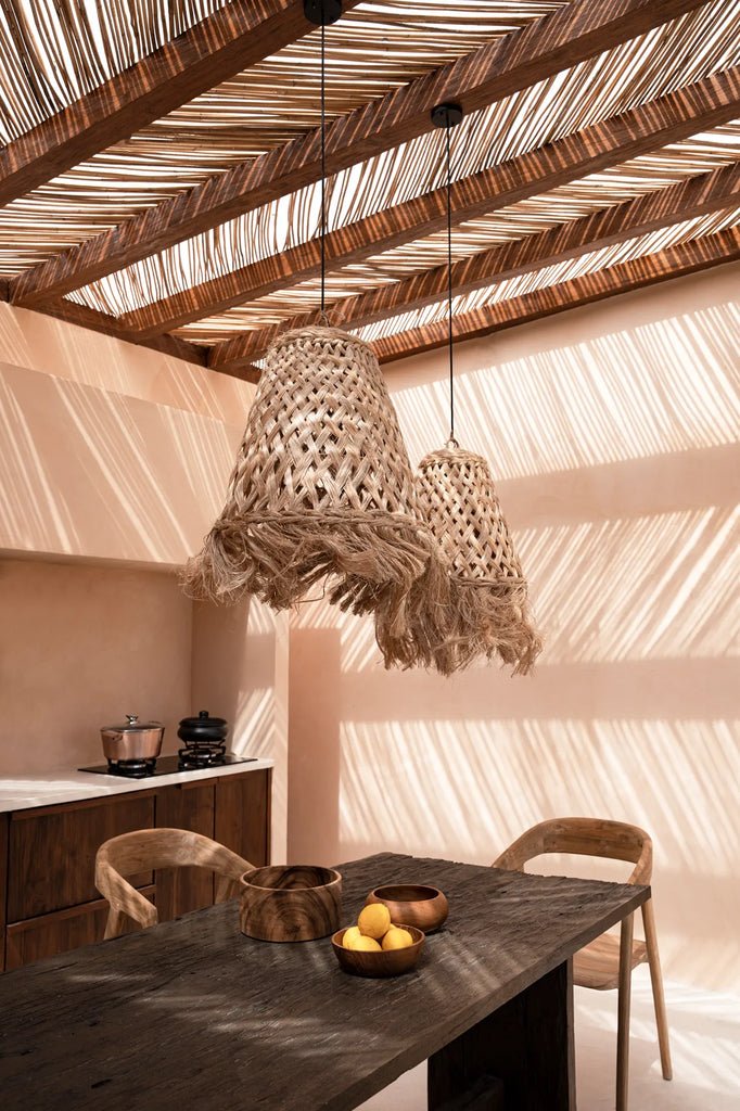 The Abaca Jelly Fish Pendant - Natural - Medium - Skandi London