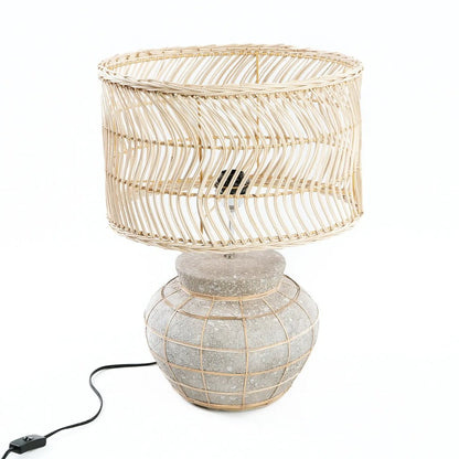 The Kythira Table Lamp - Natural Concrete - Skandi London