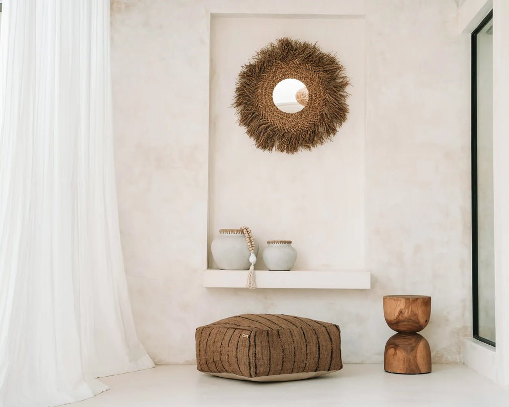 The Oh My Gee Pouffe - Beige Black - Skandi London