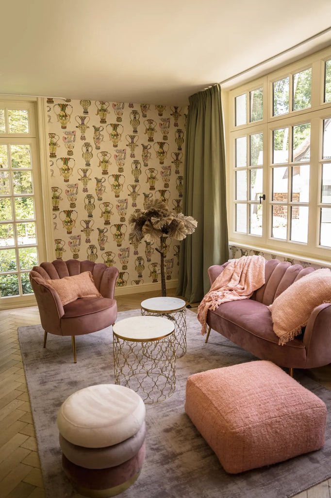 The Oh My Gee Pouffe - Salmon Pink - Skandi London