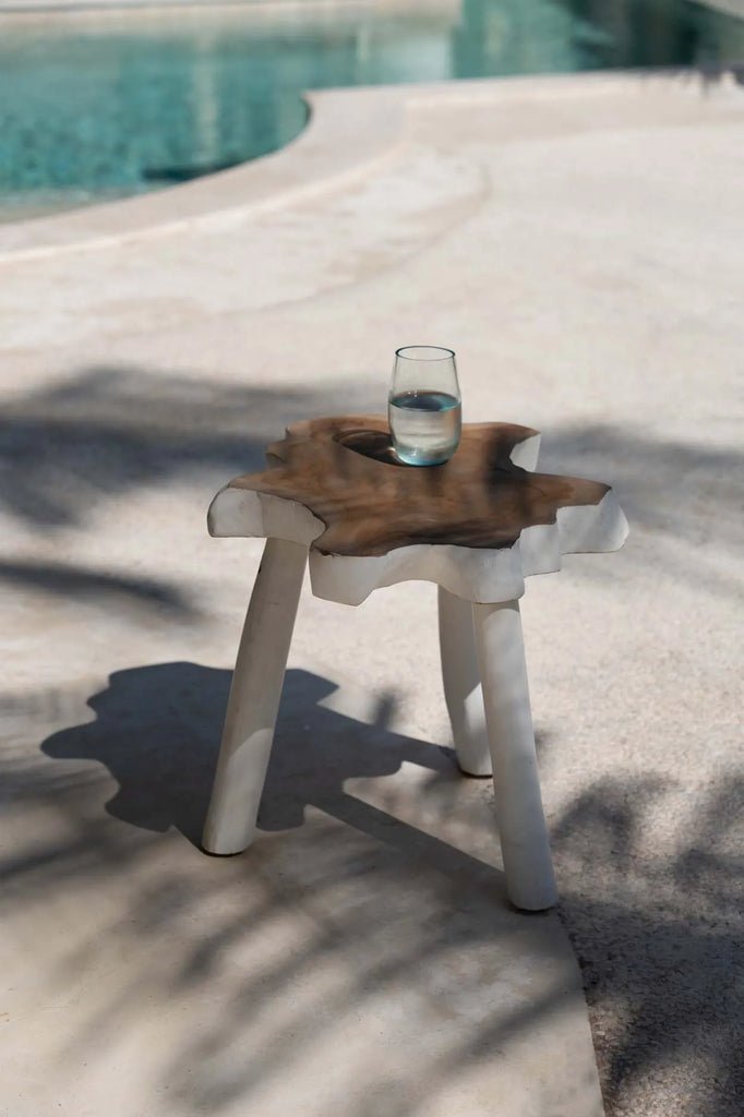 The Organic Side Table - Natural White - Skandi London