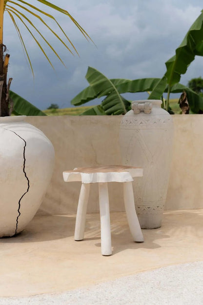 The Organic Side Table - Natural White - Skandi London