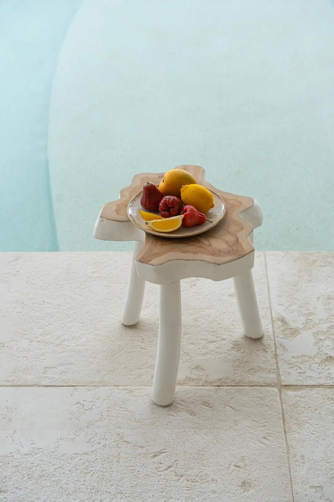 The Organic Side Table - Natural White - Skandi London
