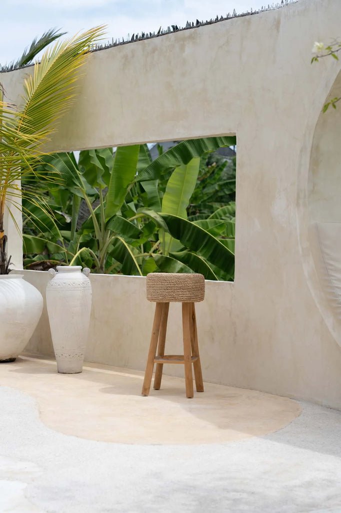 The Raffia Bar Stool - Skandi London